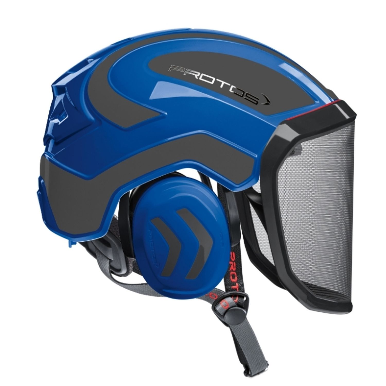 Protos Arborist Helmet System - Blue &amp; Gray