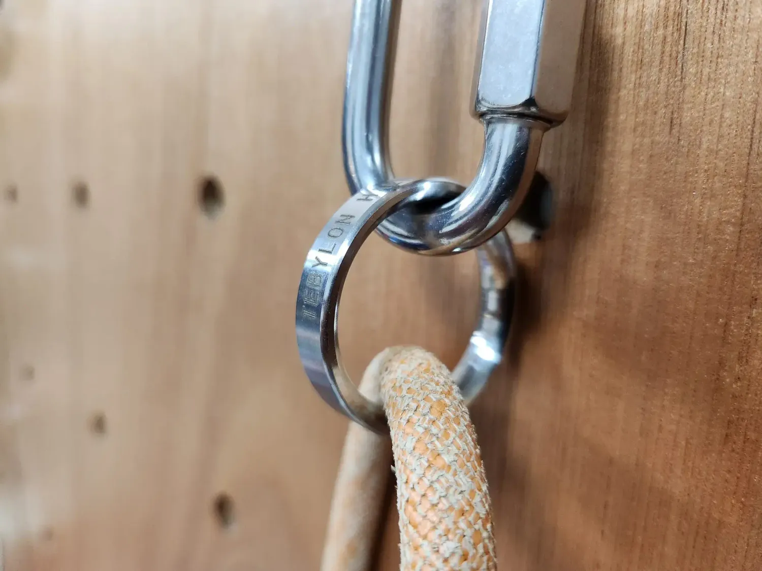 TEBYLON-HALF, 23g Lightweight Rappel Ring, SS 316L