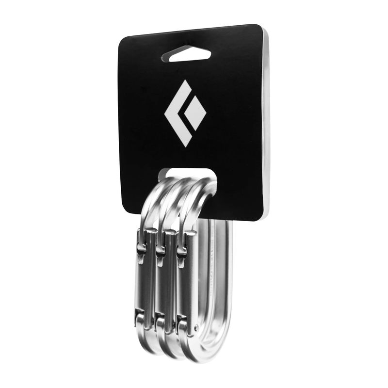 Oval Keylock Carabiner 3 Pack