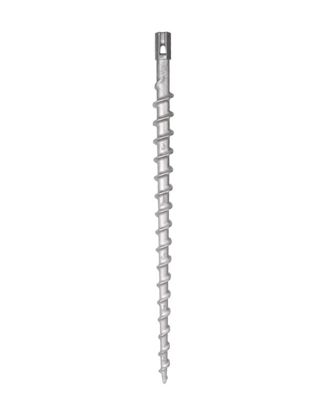46-inch Penetrator Aluminum Screw Anchor with 2-inch guy head