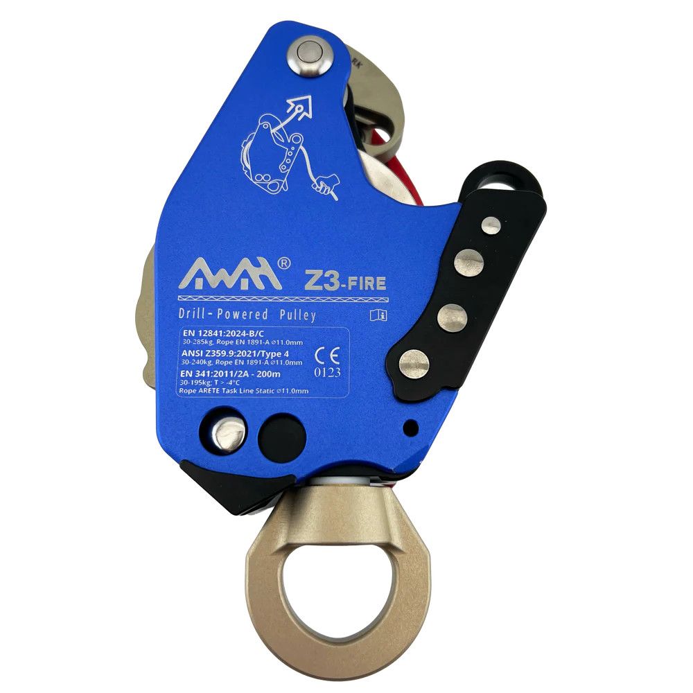Z3-FIRE - Drill Powered Ascender/Descender - 11mm PPE Certified