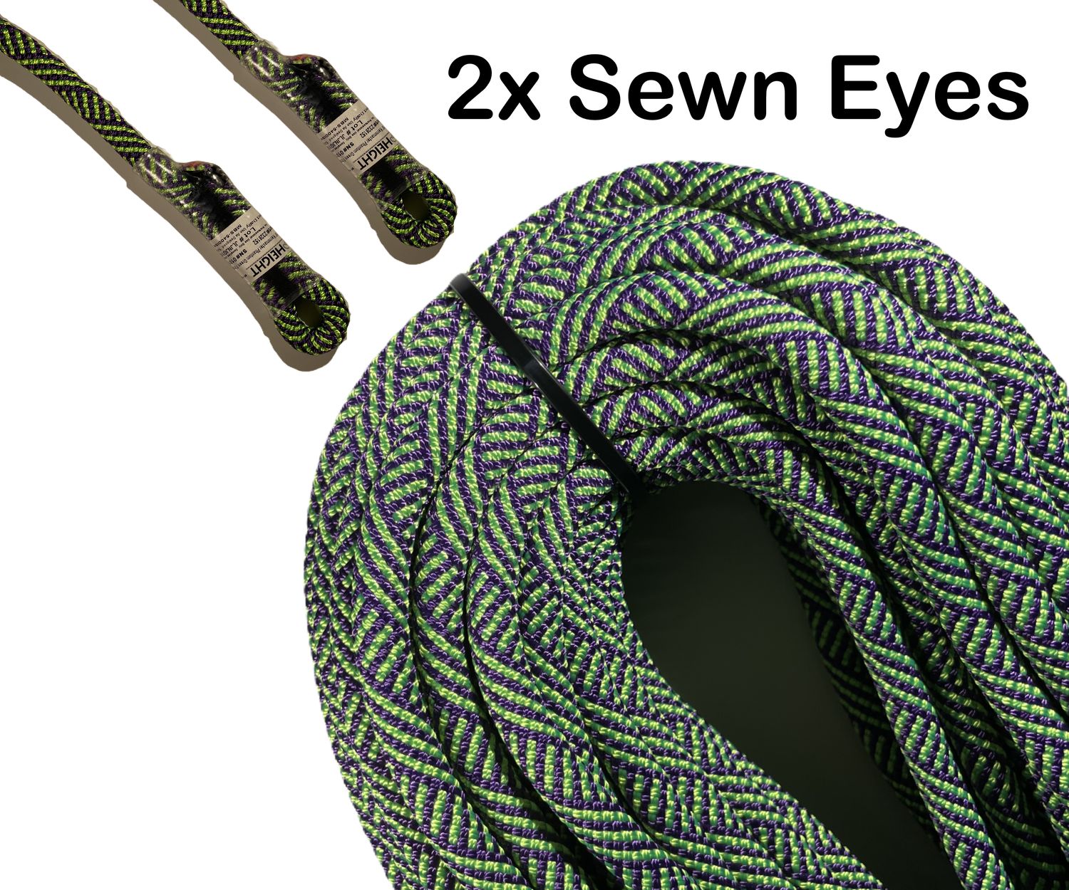 Kernmaster Phantom Green 11mm 200' 2x Sewn Eyes
