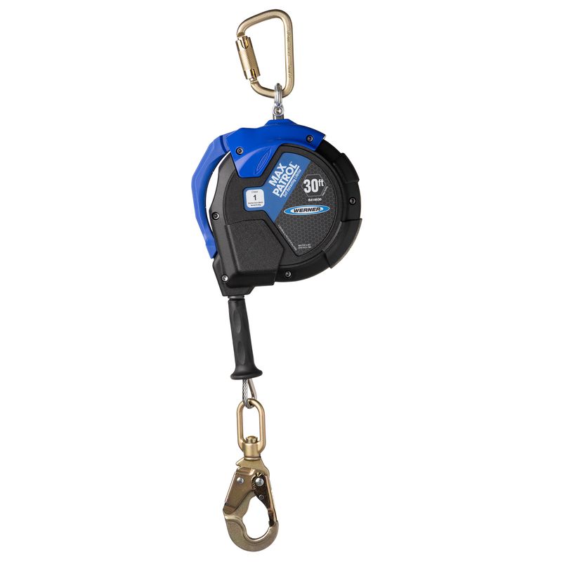 R410030 30ft Max Patrol Self-Retracting Lifeline, Galvanized Cable