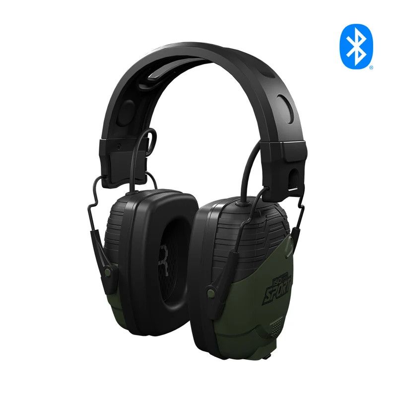 DEFY Tactical Earmuffs with Bluetooth, 25 NRR, OD Green