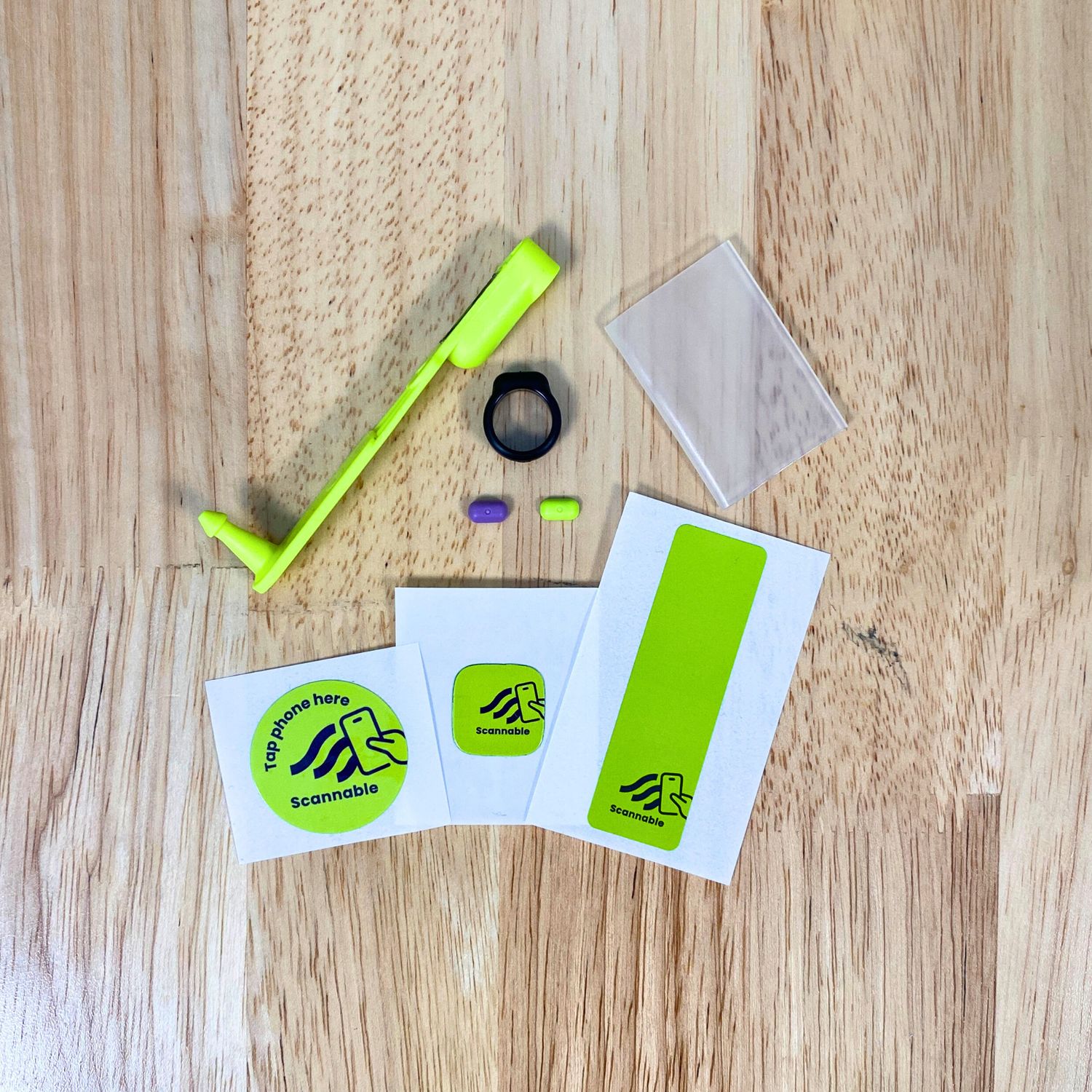 Scannable NFC Test Pack (7 Tags), Color: Lime