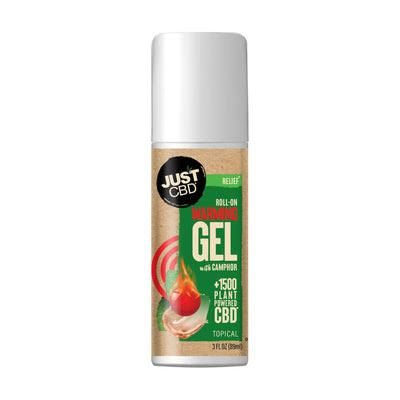 JustCBD Roll-on Cooling Gel, Gel: Warming