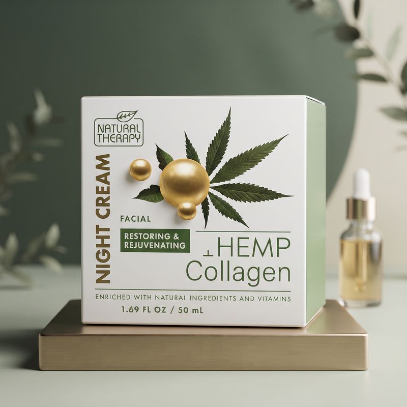 Natural Therapy Night Cream Hemp Collagen