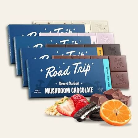 Road Trip Mushroom Chocolate, flavor: Cookies and Cream