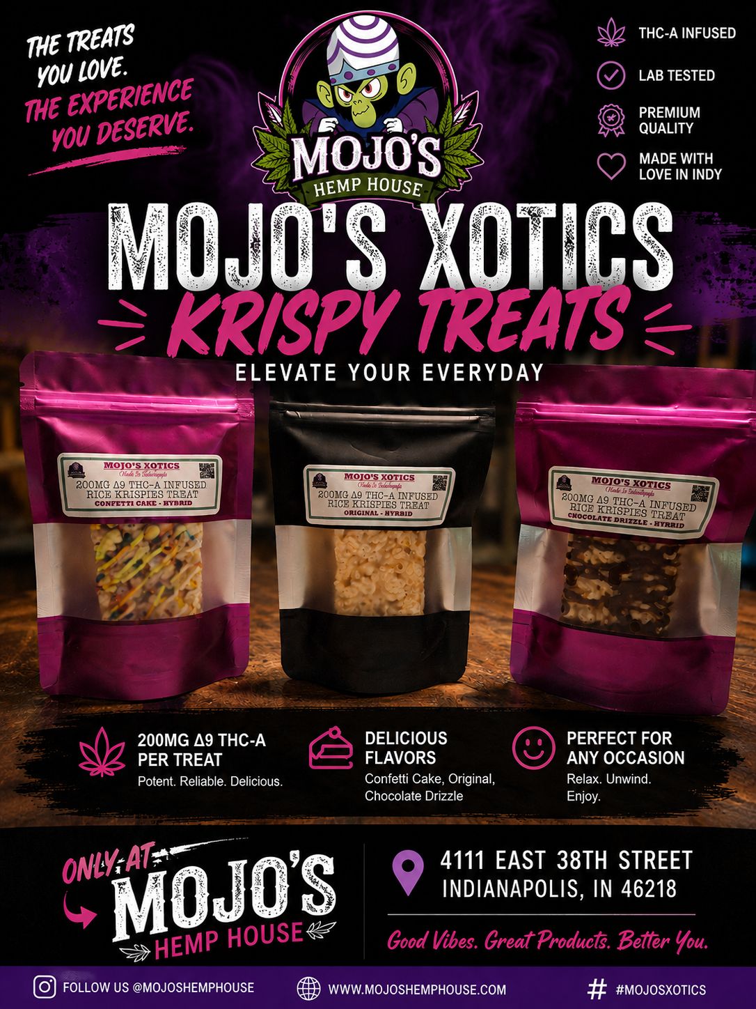 Mojo's Xotics Krispy Treats