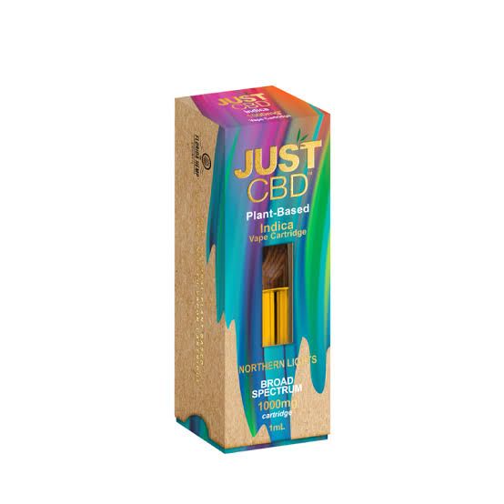 Just CBD Live Resin Vape Cartridge, flavor: Northern Lights (Indica)