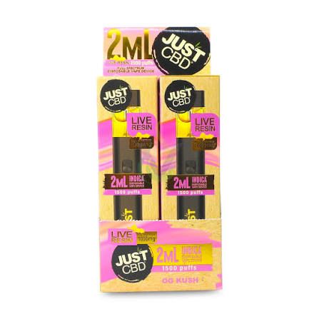 Just CBD Live Resin Vape, flavor: OG Kush (Indica)