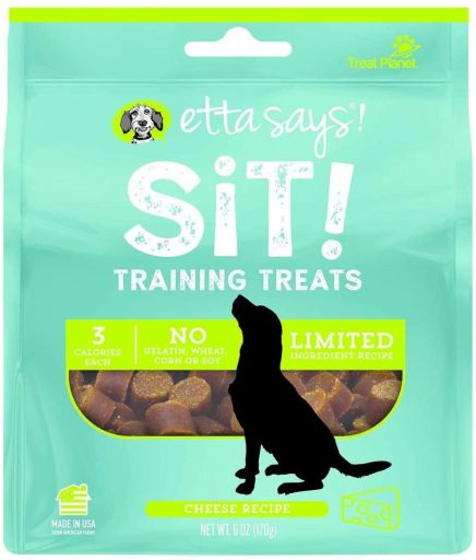 Etta Says! Sit! Dog Training Treats Cheese Recipe 6 oz