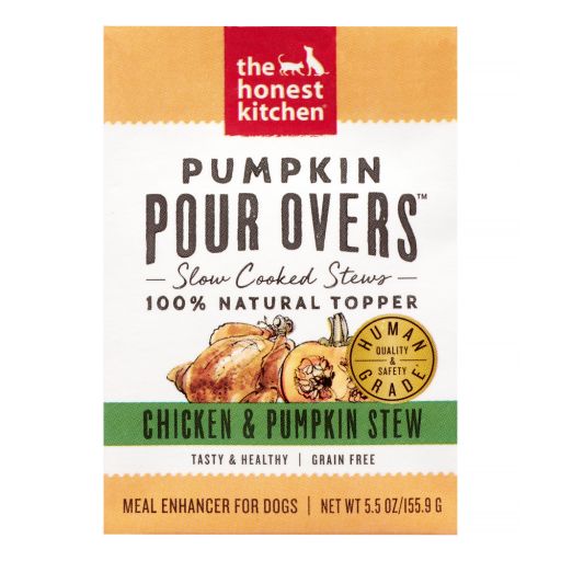 The Honest Kitchen Pumpkin Pour Overs Chicken &amp; Pumpkin Stew Dog Food Topper  5.5 Oz.  Case of 12