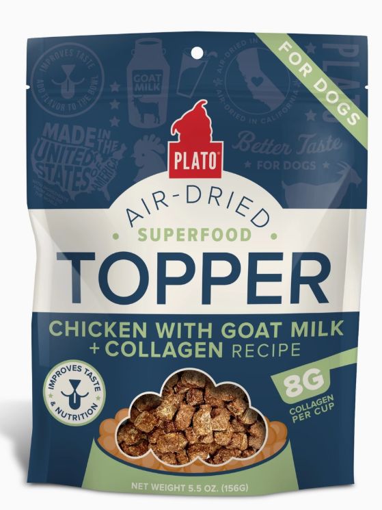 Plato Aire Dried Topper - Chicken Goats Milk + Chicken + Collagen
