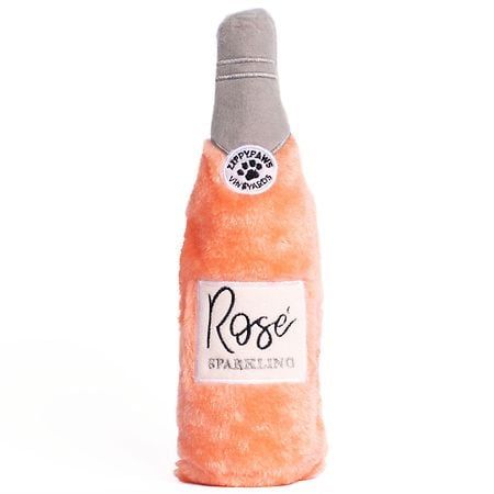 ZippyPaws - Valentines Happy Hour Crusherz - Rosé -Squeaky No Stuffing Dog Toy