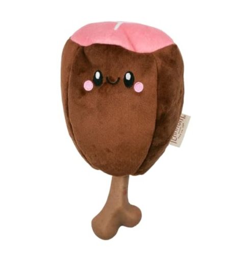 88417951 8 in. 2-in-1 Ham Bone Dog Toy