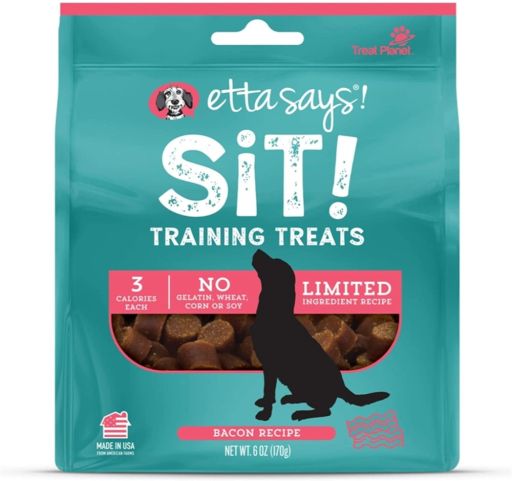 Etta Says! Sit! Dog Training Treats Bacon Recipe 6 oz