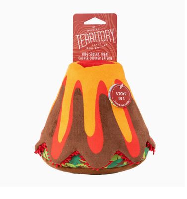 Territory Volcano 3-in-1 Puzzle Fetch Dog Toy