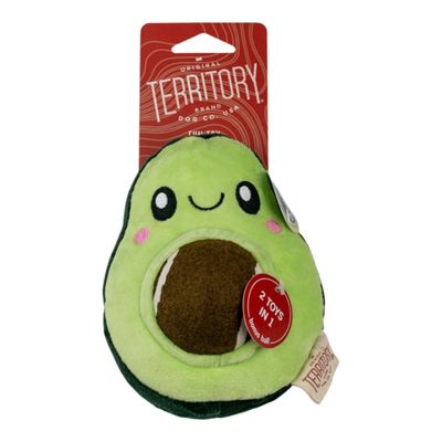 022266178071 5.5 in. Dog 2-in-1 Plush Avocado Toy