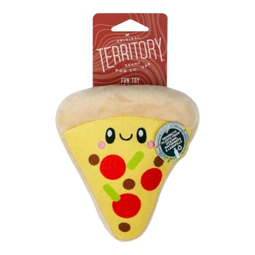 022266178019 6 in. Plush Squeaker Pizza Dog Toy