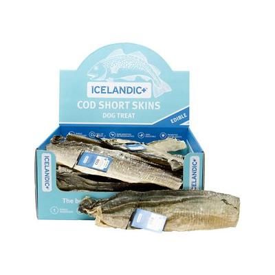 Icelandic 854854007414 Dog Cod Short Skin Strips Display - 36 Pieces