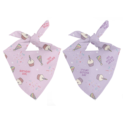 Birthday Girl &amp; Gotcha Day Dog Bandana, Size: Large
