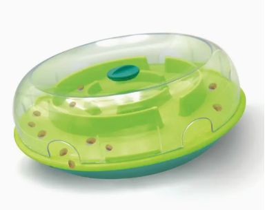 Nina Ottosson Wobble Slow Feeder Bowl Dog Game Blue/Green
