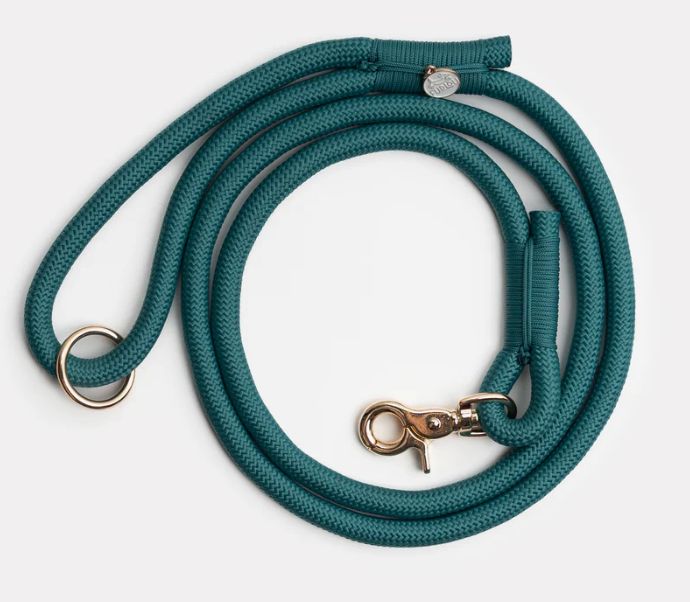 Braided Rope Leash, Colour: Blue