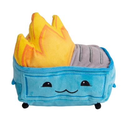 SnugArooz Blue Dumpster Fire Dog Toy Small, Blue