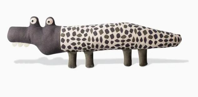 Canvas Dog Toy Croc My World
