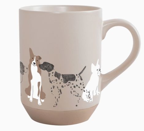 Stoneware Mug Pencil Dogs