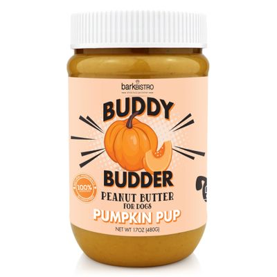 Bark Bistro Pumpkin Pup Buddy Butter Dog Peanut Butter 17oz jar