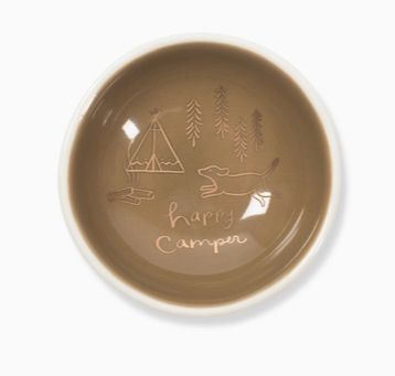 Dog Happy Camper Rd Trnkt Dish Tray