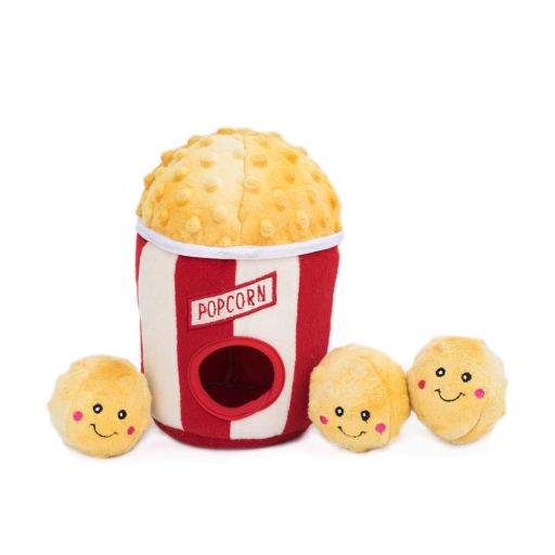 ZippyPaws Burrow Popcorn Bucket Dog Toy