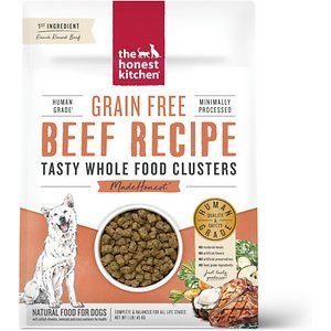 The Honest Kitchen Whole Food Clusters Grain Free Beef Dry Dog Food 1 lb., 1 LBS