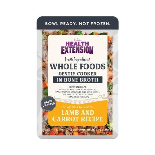 Health Extension Gently Cooked Pouches for Dogs (Lamb and Carrot, 9oz Single Pouch)