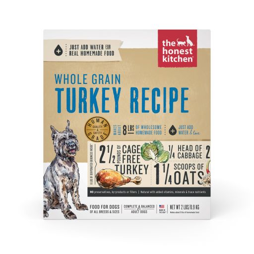 The Honest Kitchen Keen - Whole Grain Turkey Dog Food - Case of 6 - 2 lb.