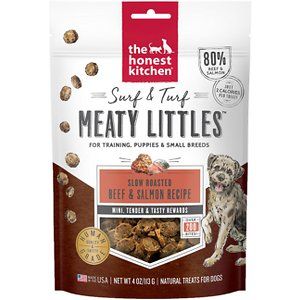 The Honest Kitchen Surf &amp; Turf Meaty Littles: Beef &amp; Salmon Recipe, 4 oz Bag (B08GB5WCMX)
