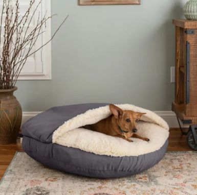 Cozy Cave® Dog Bed | Heather Grey / Large