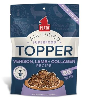 PLATO Food Topper Venison, Lamb and Collagen Recipe 12oz