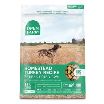 Open Farm Grain Free Homestead Turkey Recipe Freeze Dried Raw Dog Food - 3.5 Oz