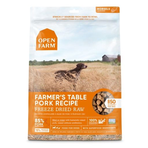Open Farm Farmers Table Pork Freeze Dried Raw Dog Food - 3.5 Oz