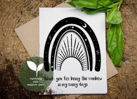 Thank You For Being A Rainbow, Plantable Seed Greeting Card