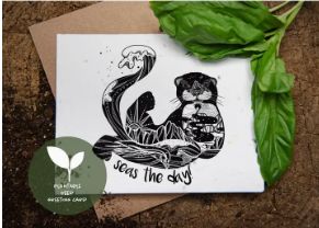 Seas the Day, Plantable Seed Greeting Card