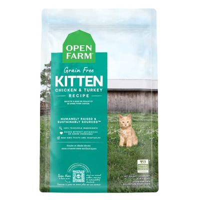 Open Farm Grain Free Kitten Chicken &amp; Turkey  Recipe - 4 Lb Bags