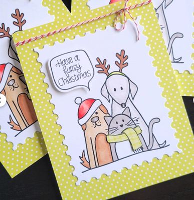 Have a furry Christmas Greeting Card