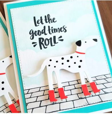 Let the good times roll greeting card