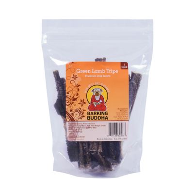 Barking Buddha Green Lamb Tripe Grain Free Lamb Dehydrated Dog Treat, 6 oz