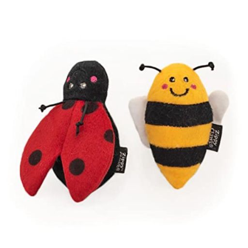 ZippyClaws 2-Pack - Ladybug and Bee