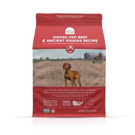 Open Farm Grass-Fed Beef &amp; Ancient Grains Dry Dog Food - 22 Lb Bag